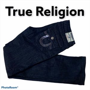 True Religion Like New Sequin Dark Wash Sz 29